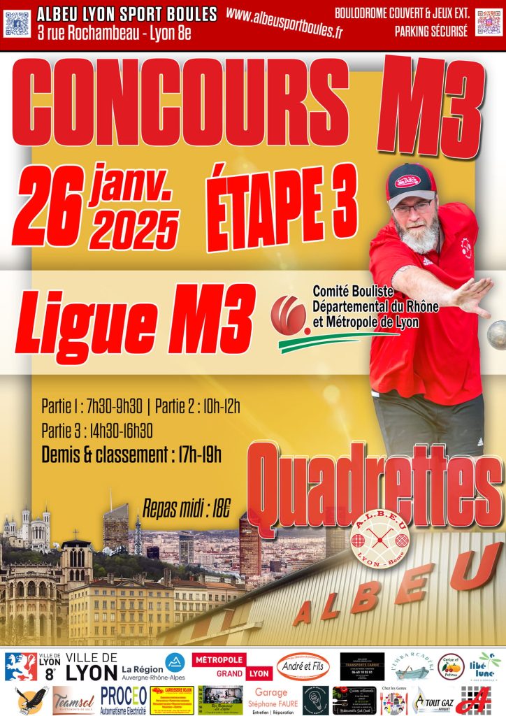 L'affiche du concours M3 de l'ALBEU