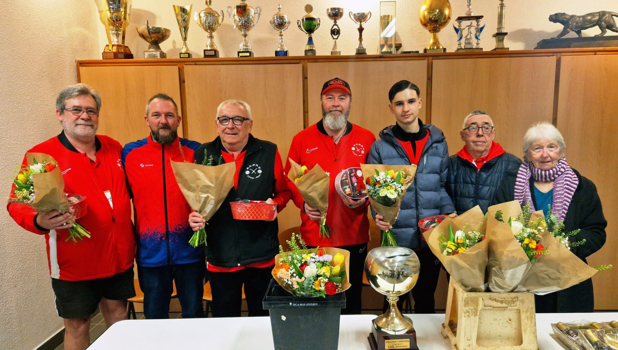Challenge Mons 2026 de Vénissieux : notre équipe lors de la remise des récompenses