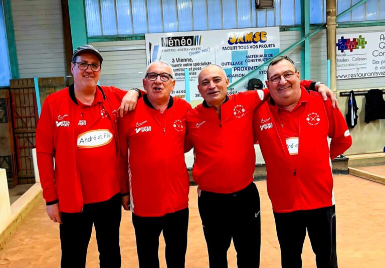 Ligue M4 Rhône : notre équipe gagne 3 parties sur 4 à Vienne