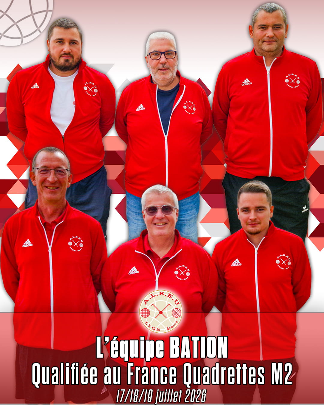 Championnat France quadrettes triples 2026 : notre équipe dM2 qualifiée