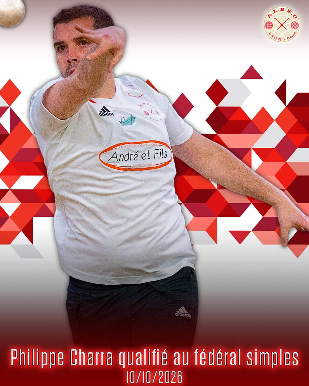 Fédéral simples Rhône 2027 : Philippe Charra qualifié